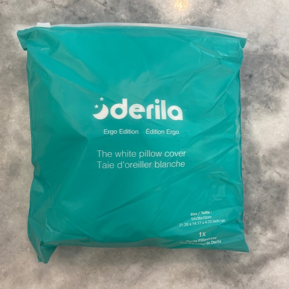 NIP BRAND NEW💤 DERILA® Ergo Edition White Pillow Cover - Picture 1 of 2